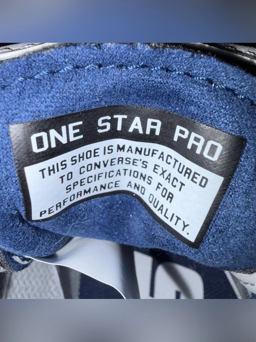 Converse Men's Navy Blue Low-Top Lace-Up Sneakers - Picture 5 of 8